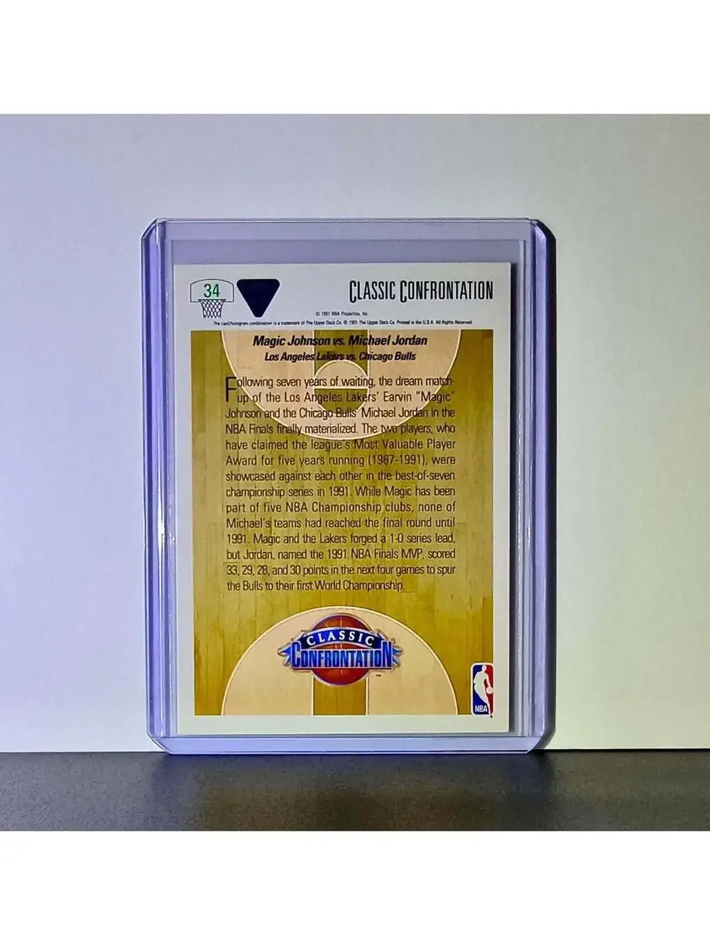 Magic Johnson Michael Jordan 1991-92 Upper Deck #34 Basketball Card Bulls